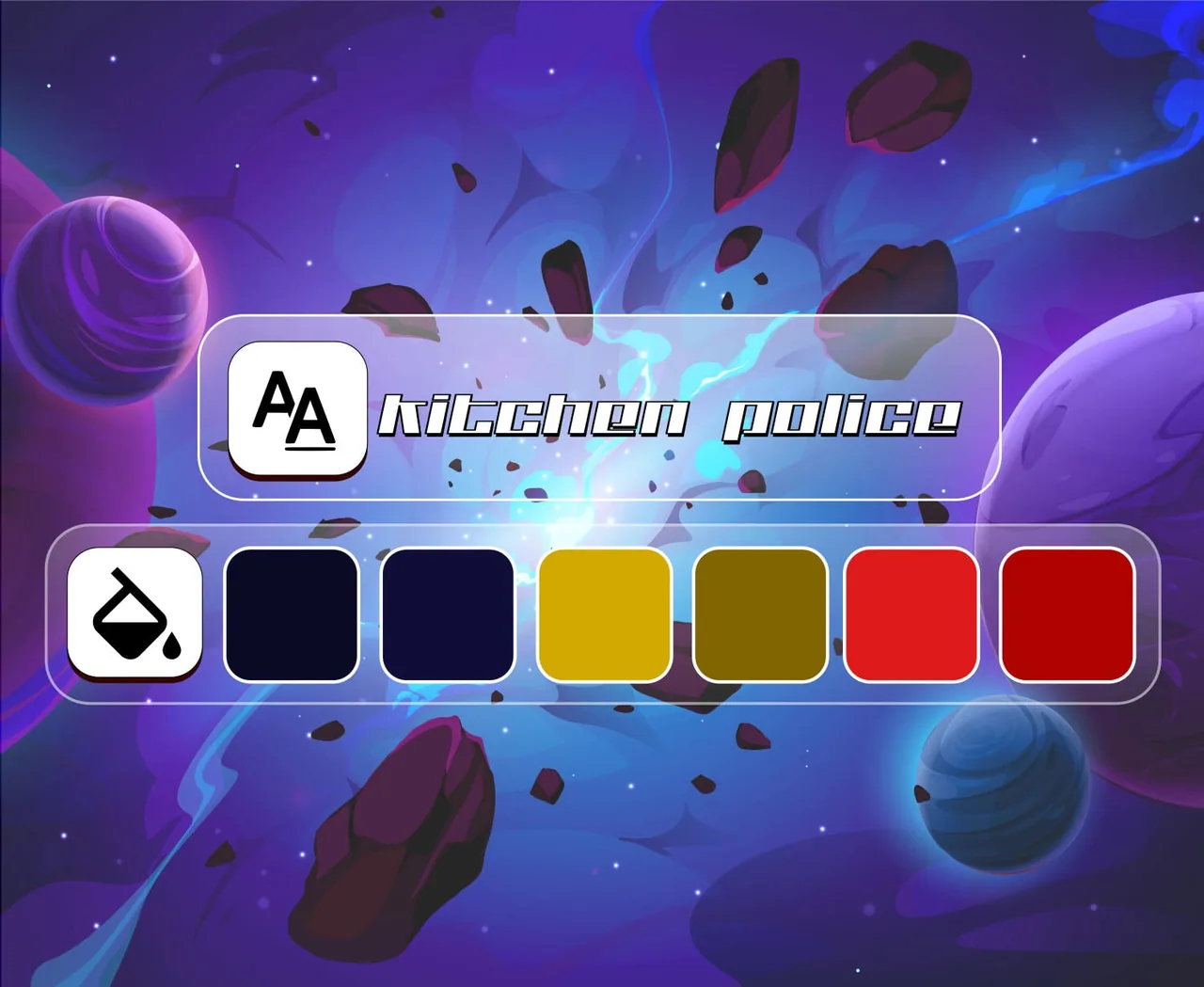 Cosmic Runner UI Kit: Style guide