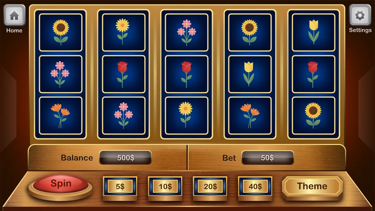 Game UI/UX Design for TSOlife: Slots