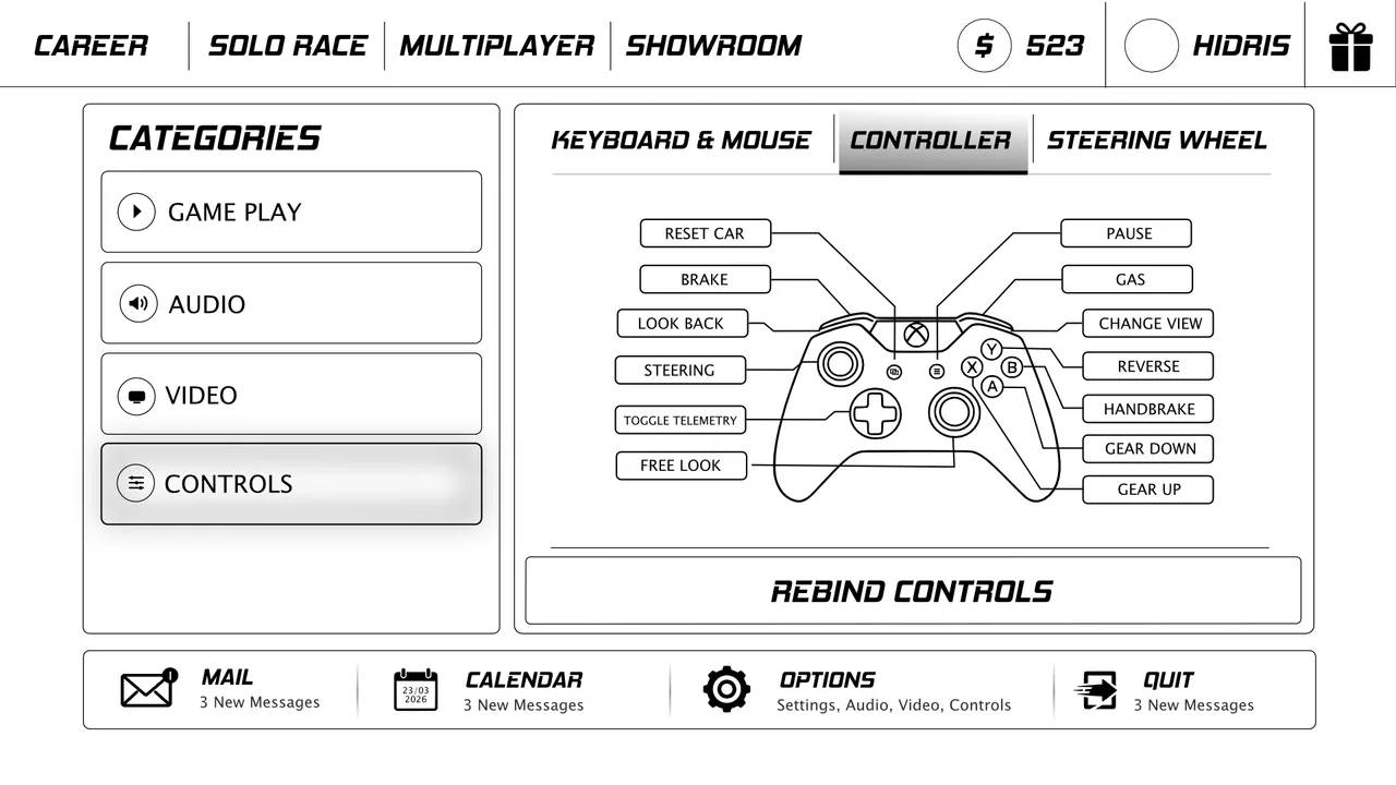 Nocturne Drive wireframe 7